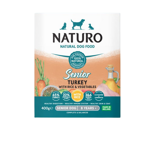 Naturo Senior Turkey with Rice and Vegetables 400g