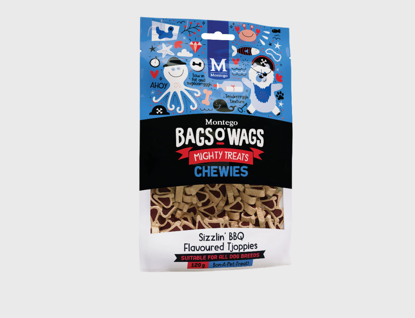 Montego Bags O' Wags Chewies BBQ Tjoppies