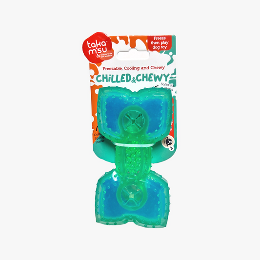 TKM Chilled & Chewy Freezable Toy Bone (Turquoise13)