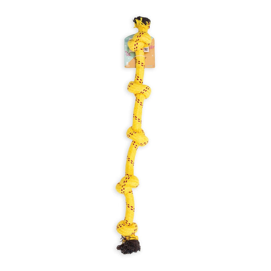 5 Knots Rope Tug Dog Toy (Yellow05) 75cm
