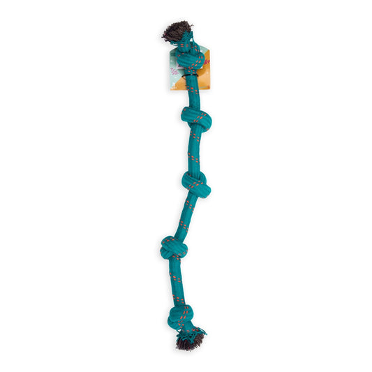 5 Knots Rope Tug Dog Toy (Blue03) 75cm