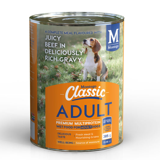 Montego Classic Dog Wet Food Adult -  Beef and Gravy