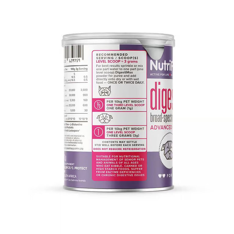 NutriFlex DigestiMax Probiotic With Digestive Enzymes For Dogs and Cats