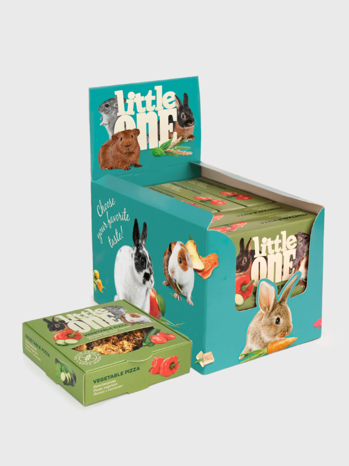 Little One Vegetable Pizza - Treat Toy for Small Animals 55g