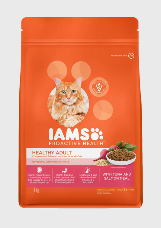 Iams Cat Dry with Tuna and Salmon Meal Adult