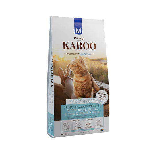 Montego Karoo Adult Cat - Targeted Care - Duck and Lamb - Metabolic and Sterilised