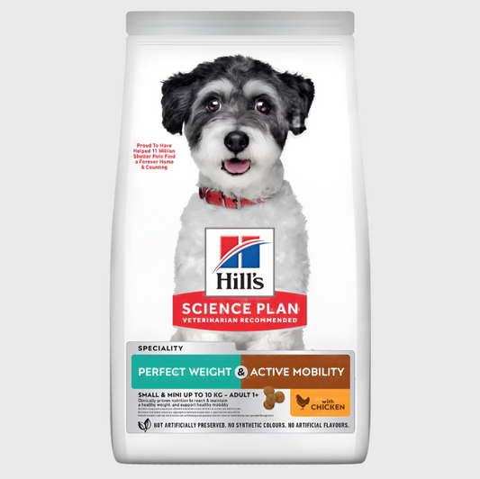 Hill's Perfect Weight and Active Mobility Small and Mini Chicken