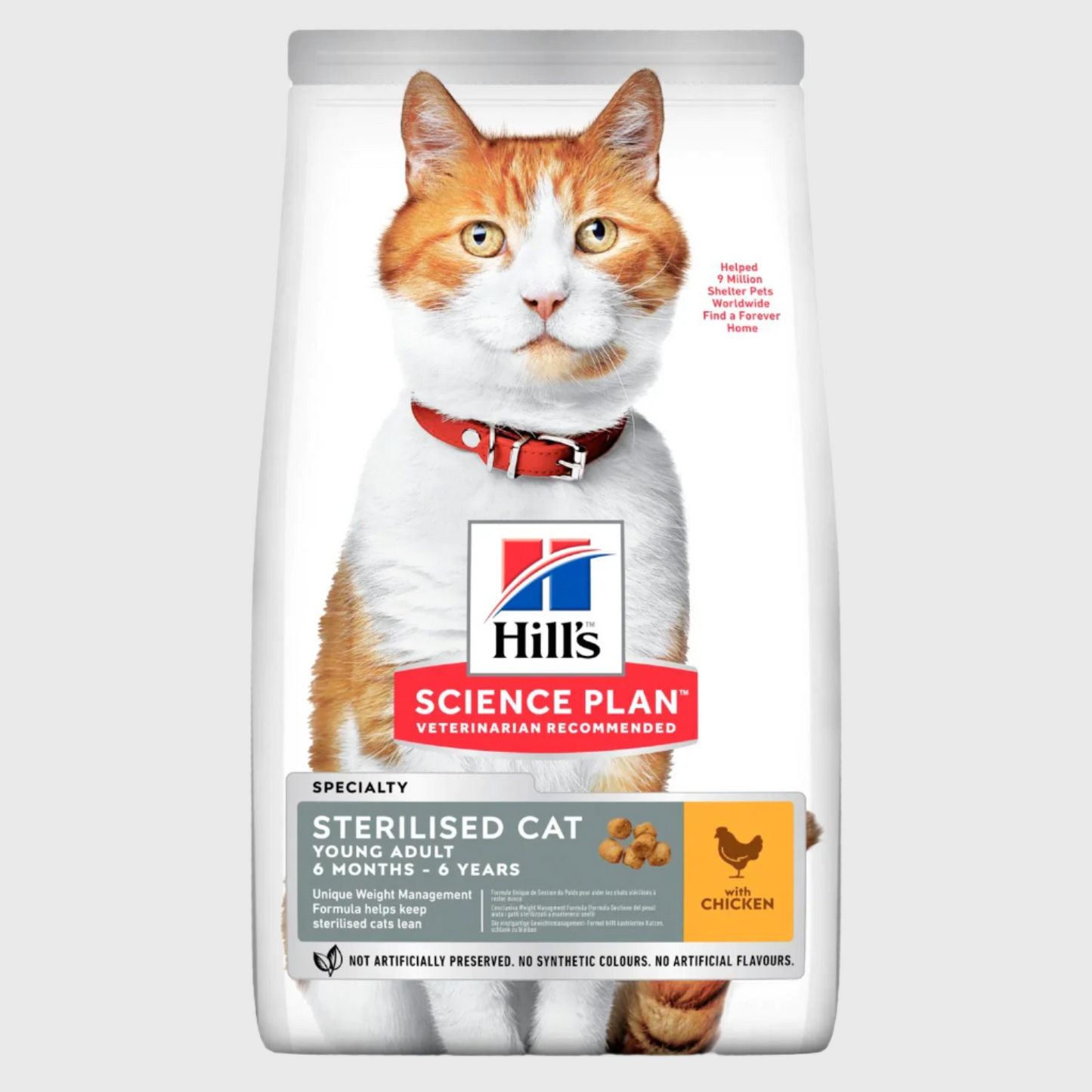 Hill's Science Plan Young Adult Sterilised Cat Dry Cat Food Chicken Flavour