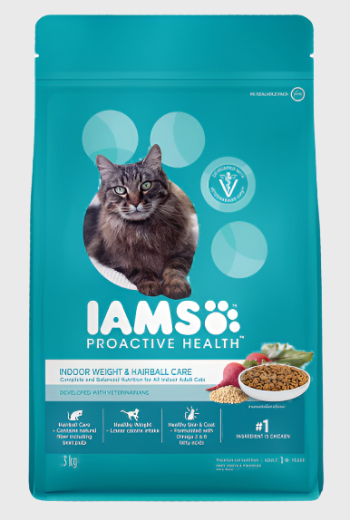 Iams Cat Dry Indoor Weight and Hairball Chicken Adult