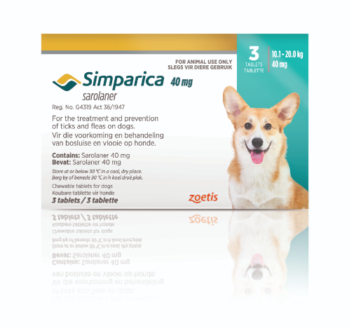 Simparica Chewable Tablets box of 3
