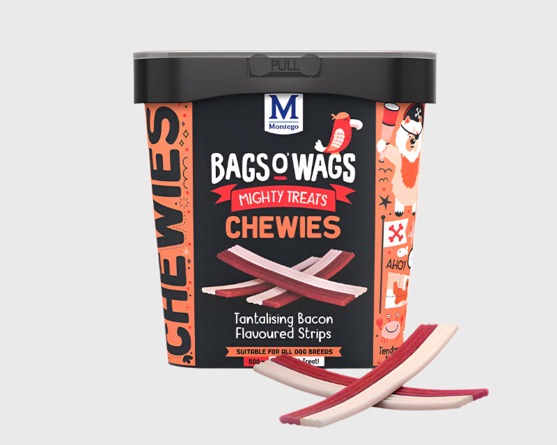 Montego Bags O' Wags Chewies Bacon Strips