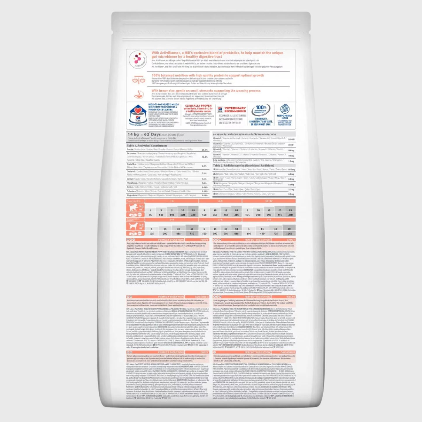Hill's Science Plan Perfect Digestion Dry Dog Food Medium Puppy with Chicken & Brown Rice 2.5kg