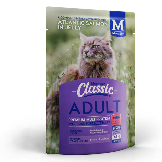 Montego  Classic Cat Wet Food Adult - Salmon 85g