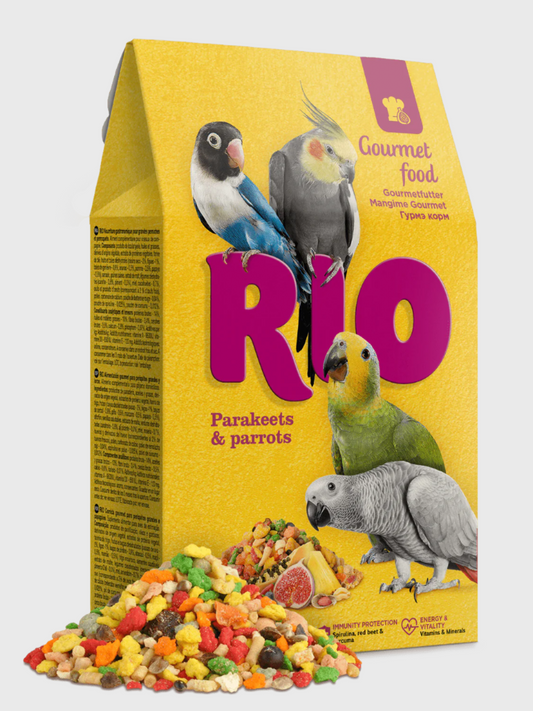 Rio Gourmet food for Parakeets and Parrots 250g