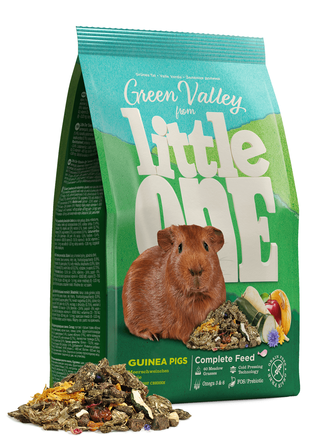 Little One - Green Valley Fibrefood for Guinea Pigs 750g