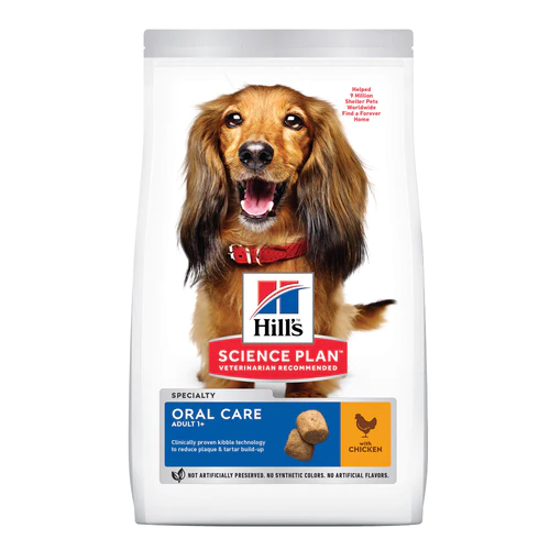 Hill's Science Plan Adult Oral Care Medium Dry Dog Food Chicken Flavour - 2Kg