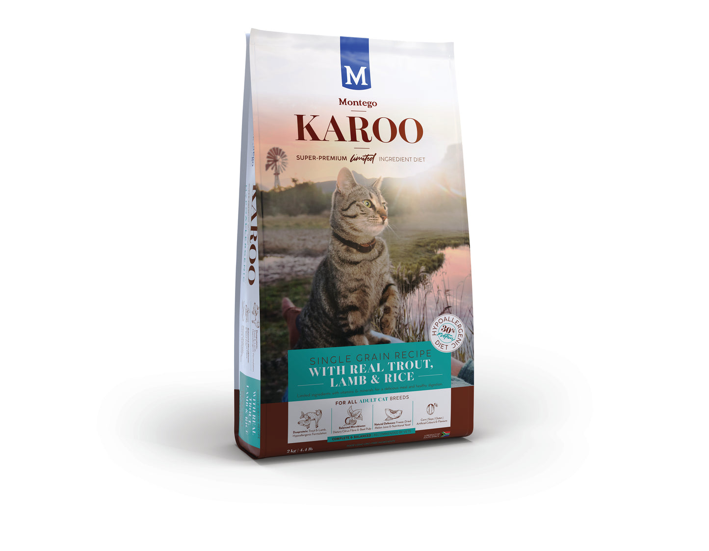 Montego Karoo Dry Cat Food Adult Cat Trout and Lamb