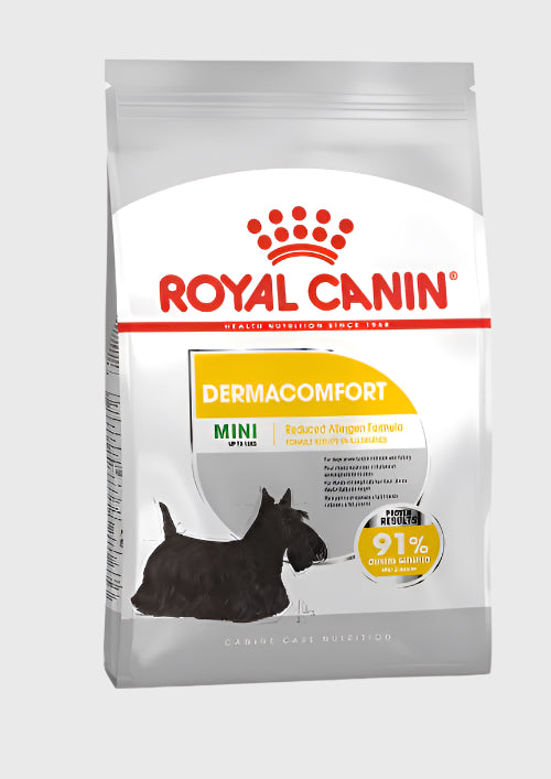 Royal Canin Dermacomfort Mini Dogs With Sensitive Skin or Occasional Mild Signs of Skin Irritation