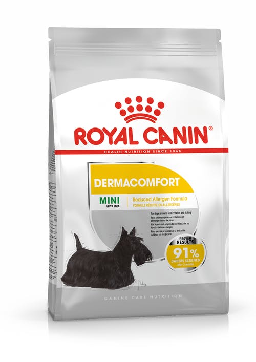 Royal Canin Dermacomfort Mini Dogs With Sensitive Skin or Occasional Mild Signs of Skin Irritation