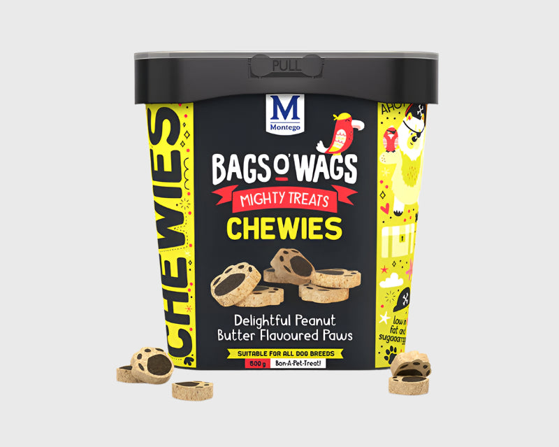 Montego Bags O' Wags Chewies Peanut Butter Paws