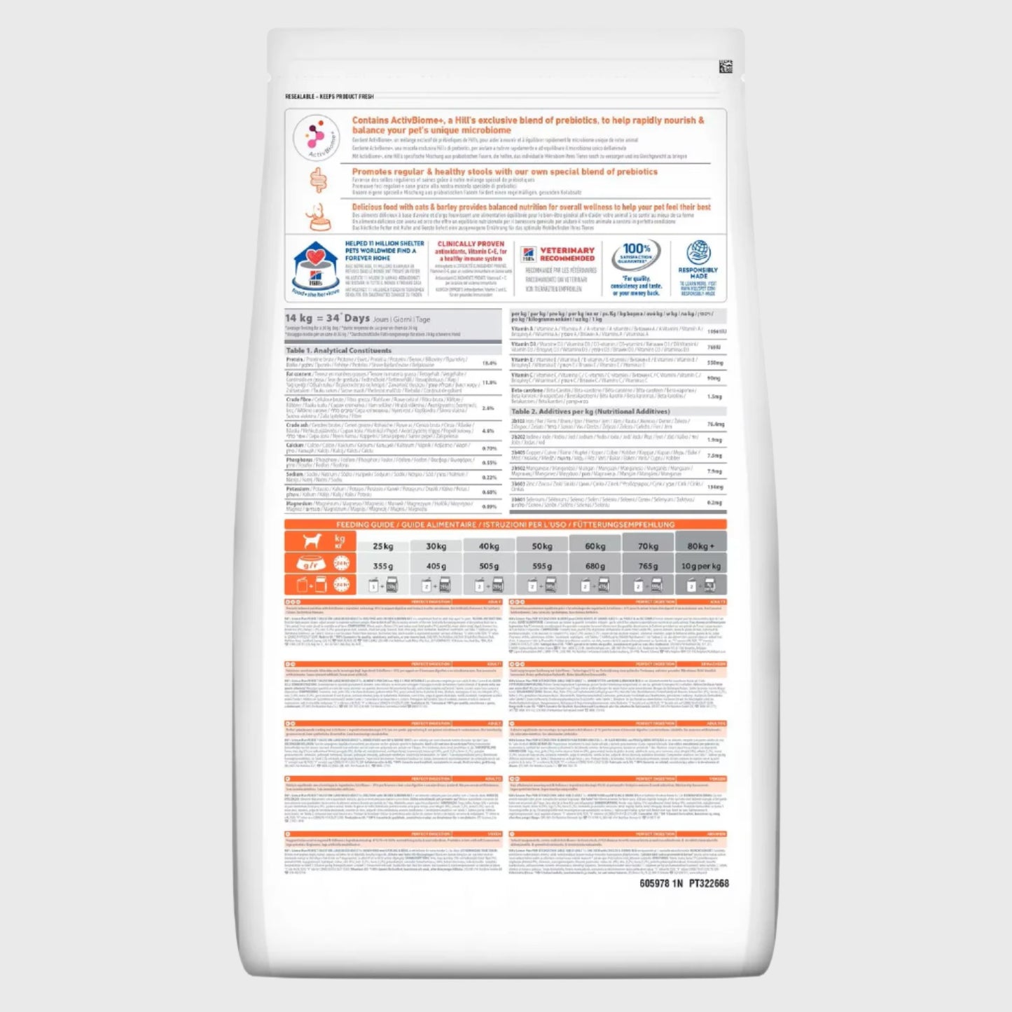 Hill's Science Plan Perfect Digestion Adult Dry Dog Food Large Breed with Chicken & Brown Rice 12kg