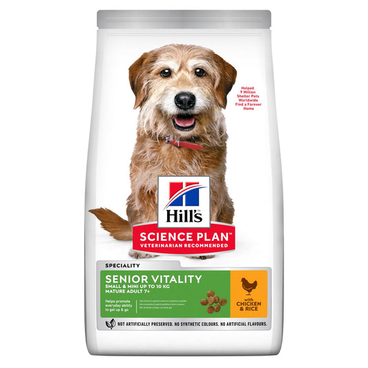 Hill's Science Plan Senior Vitality Small and Mini Breed 7+ with Chicken Dog Food