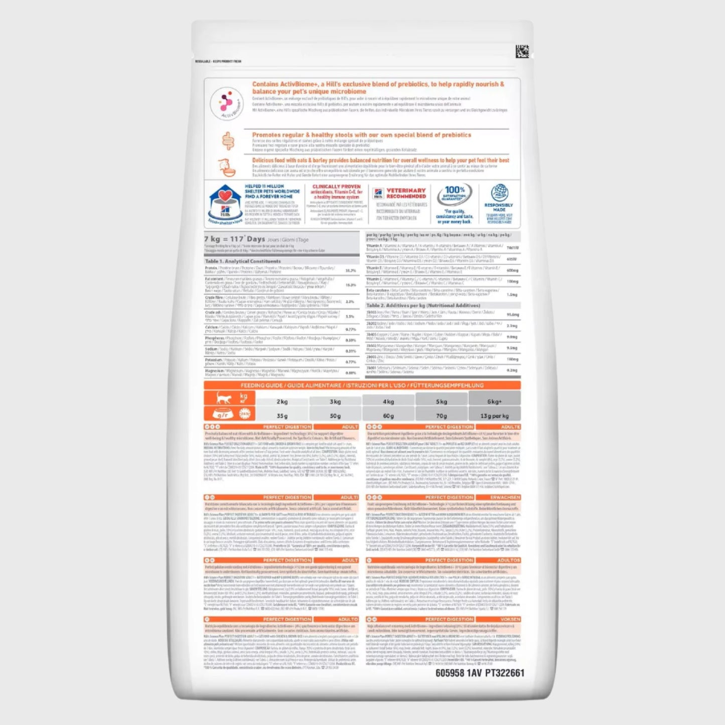 Hill's Science Plan Perfect Digestion Adult Dry Cat Food Chicken