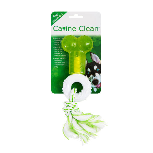Canine Clean Tpr/Nylon Bone With Dental Rope