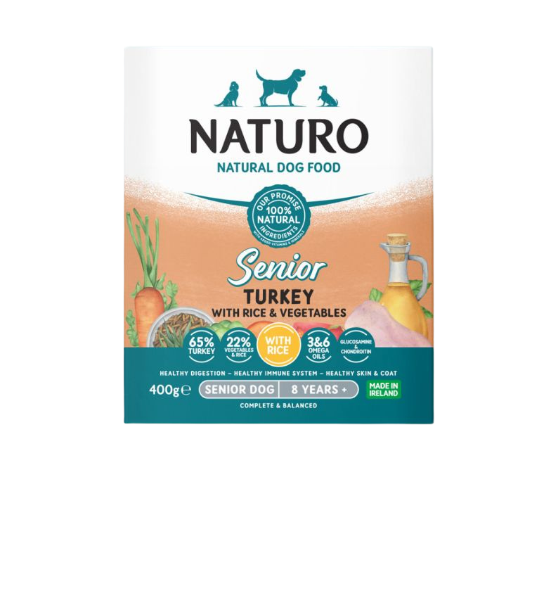 Naturo Senior Turkey with Rice and Vegetables 400g