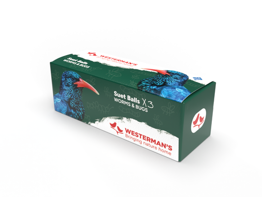 3 x Suet Balls Worms and Bugs - Single Pack