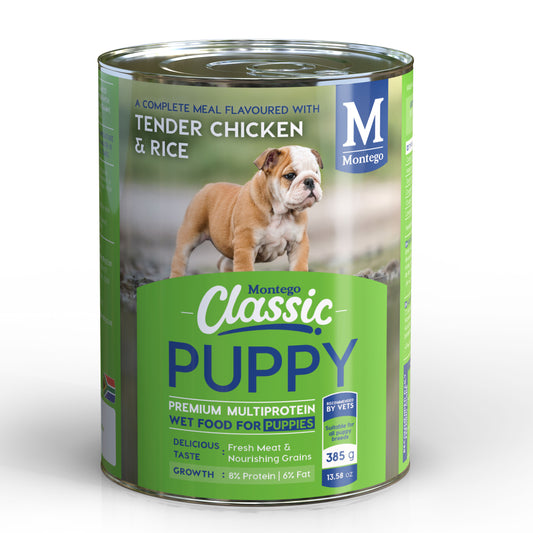 Montego  Classic Dog Wet Food Puppy - Chicken R 385g
