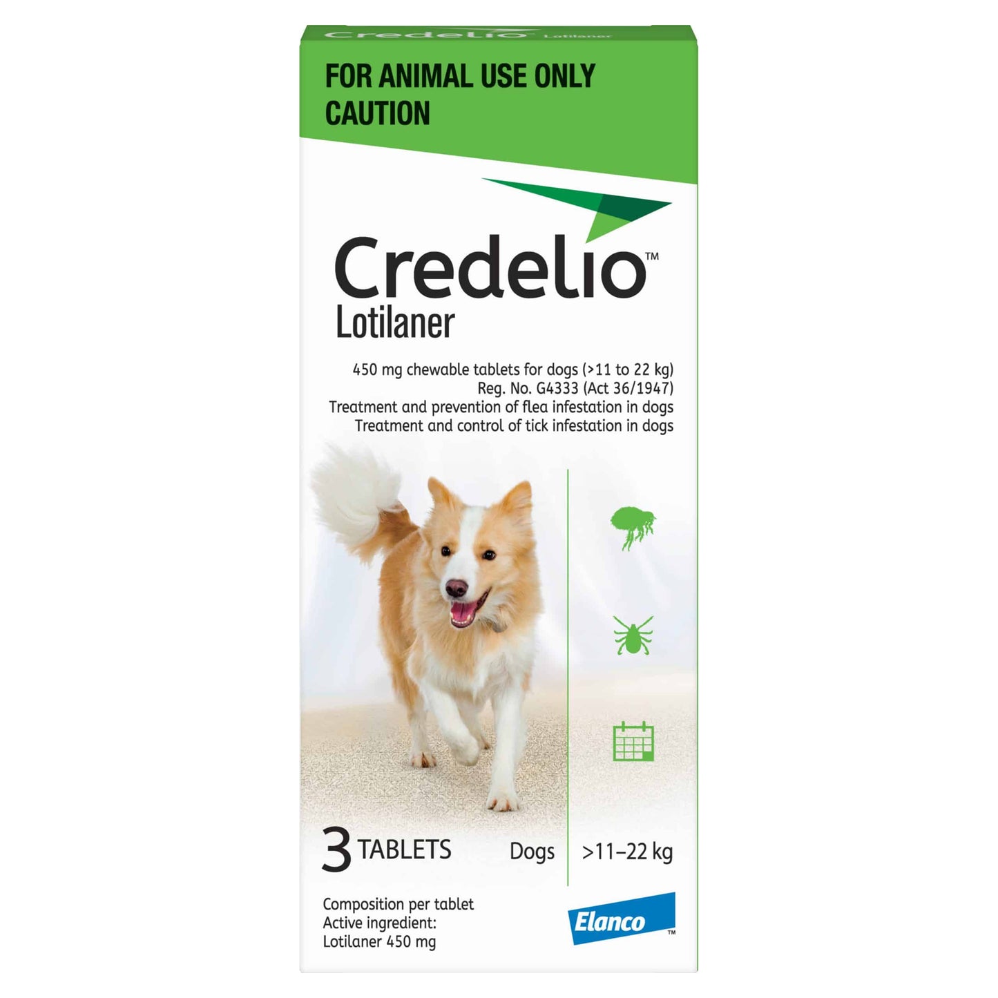 Credelio - 450mg (11.0Kg-22.0Kg) 3's