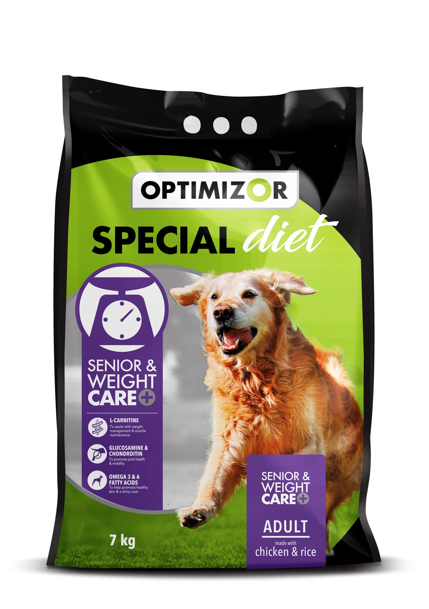 Optimizor Special Diet Senior and Weight Care Adult Chicken and Rice 18Kg