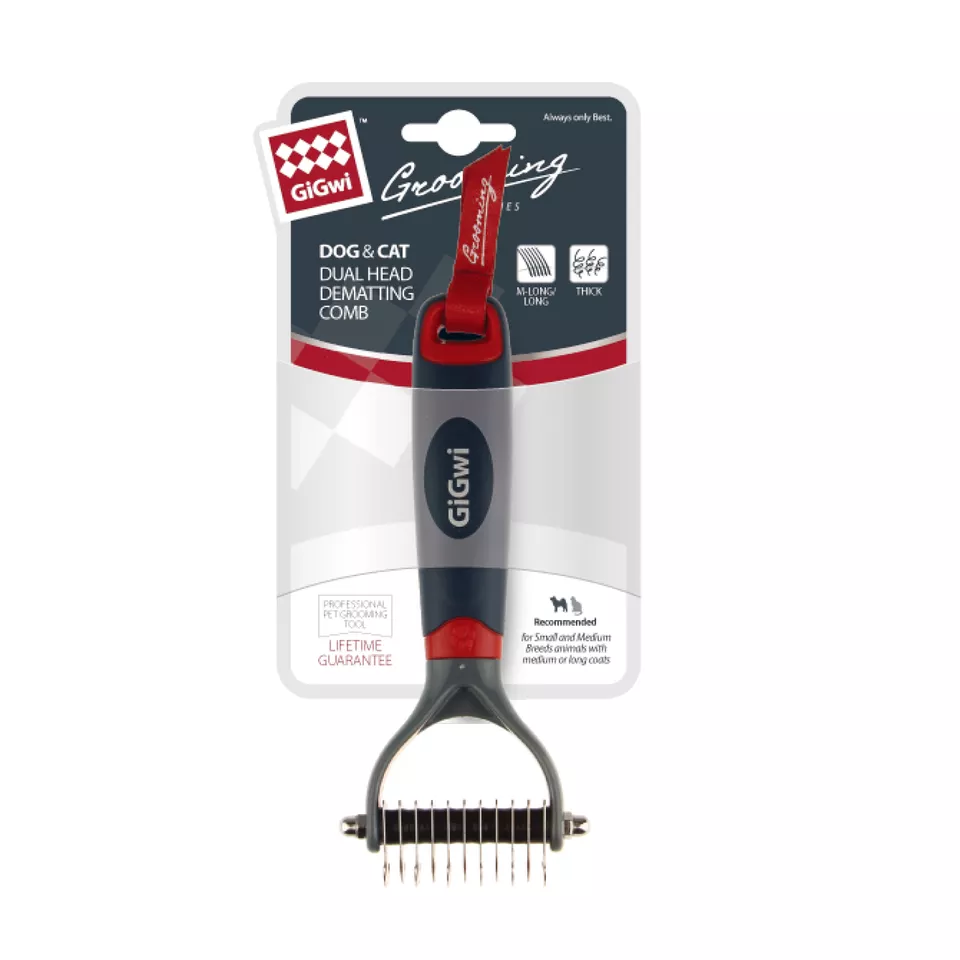 Duall Head Dematting Comb 11 Teeth For Dogs And Cats