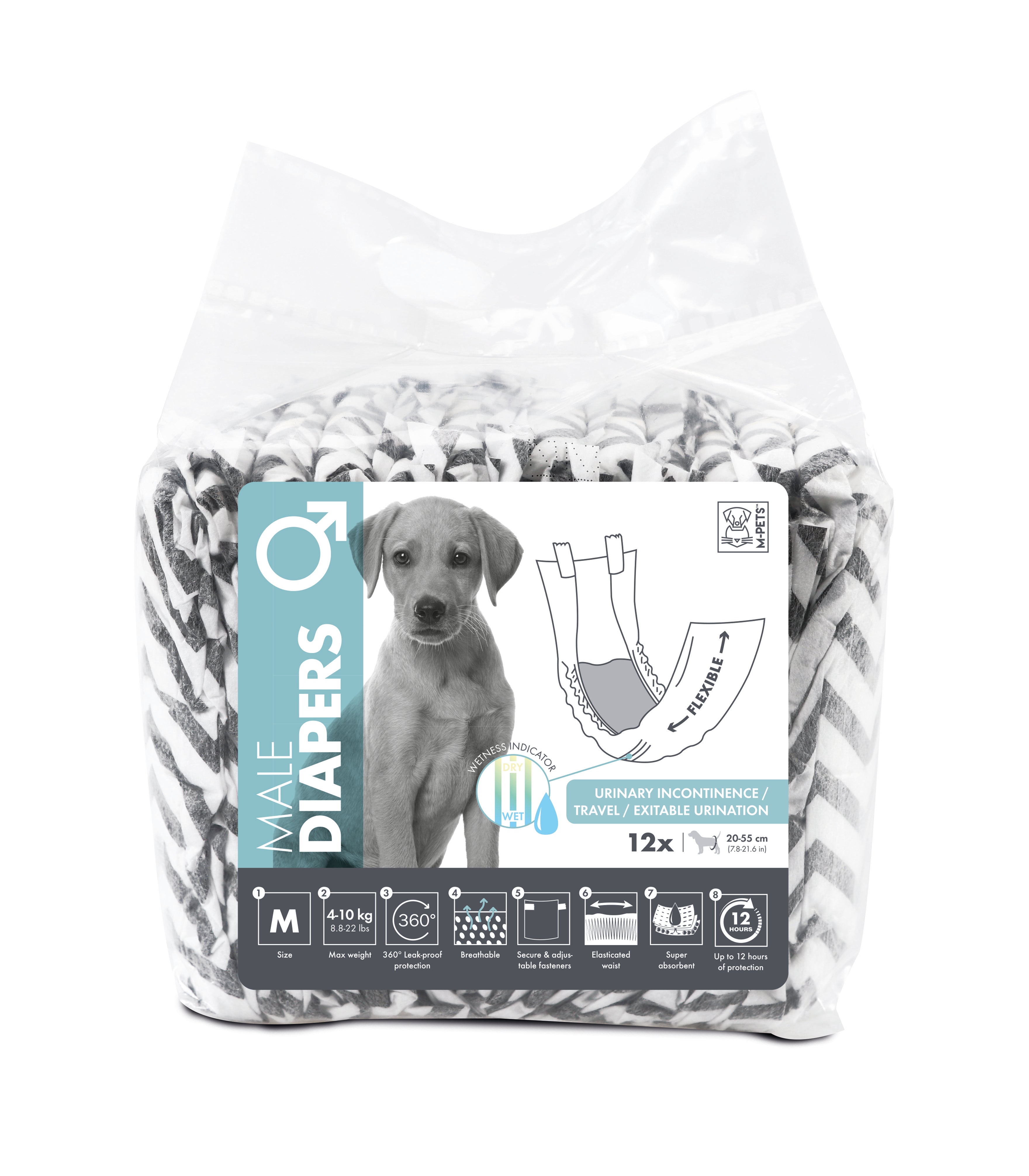 M-Pet Male Dog Diapers – The Queen Pet Shop