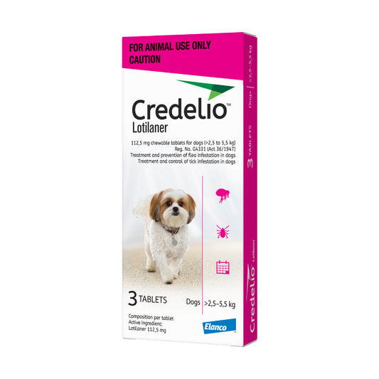 Credelio - 112.5mg (2.5Kg-5.5Kg) 3's