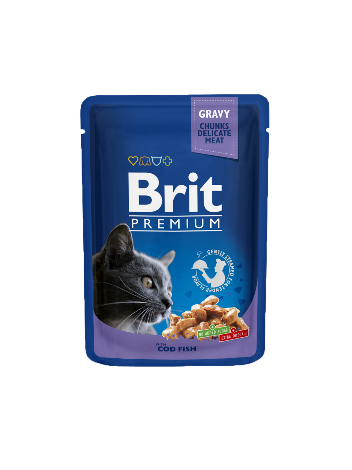 Brit Premium Cat Pouch with Cod Fish 100g