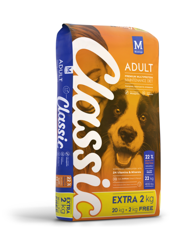 Montego Classic Adult 20Kg + 2Kg FREE = 22Kg (Value Added)