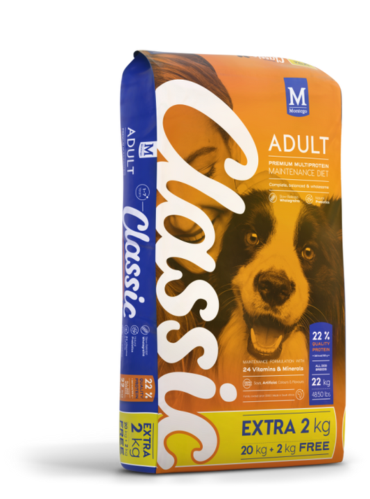 Montego Classic Adult 20Kg + 2Kg FREE = 22Kg (Value Added)