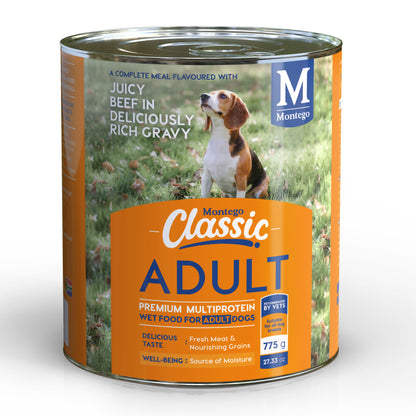 Montego Classic Dog Wet Food Adult -  Beef and Gravy