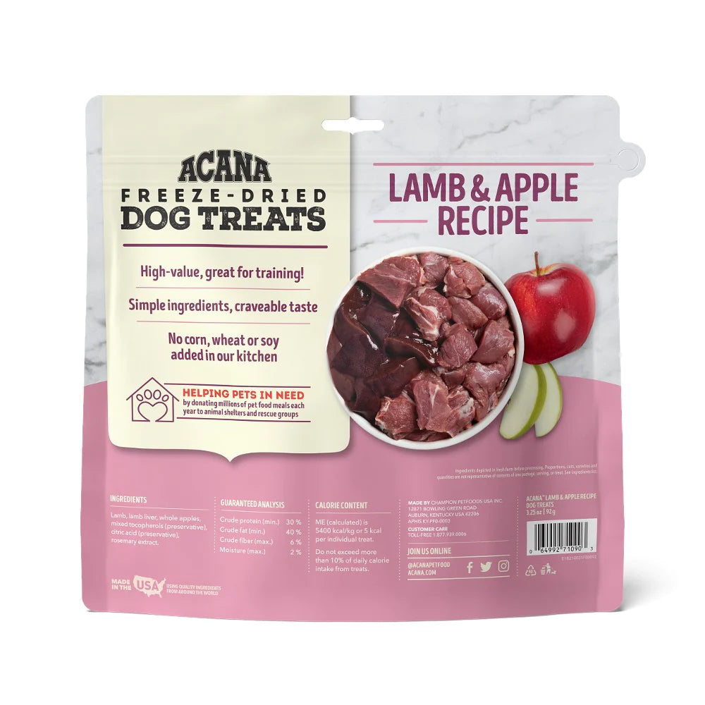 Acana Singles Lamb and Apple Freeze Dried Dog Treats