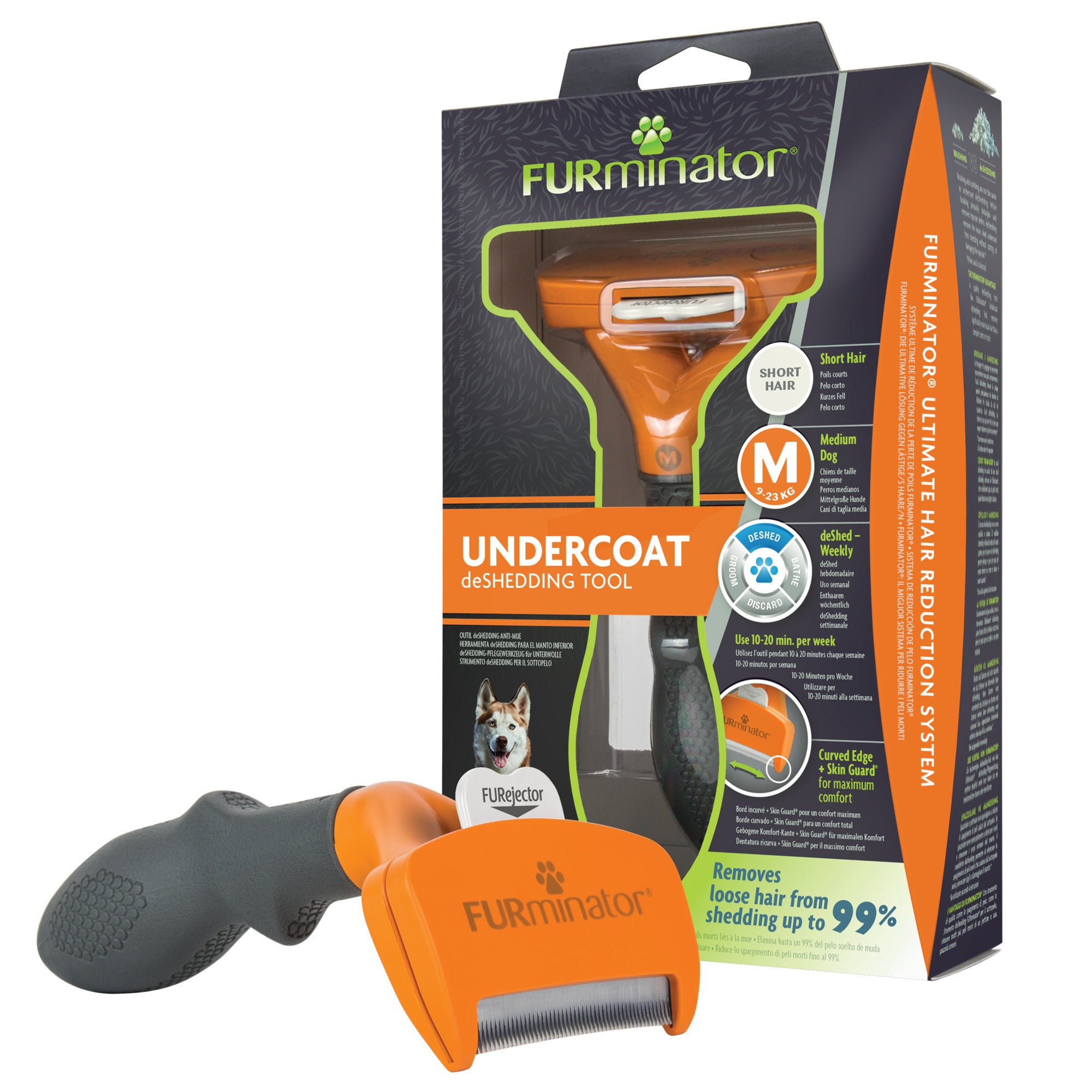 Furminator deshedding Tool Short Hair Dog The Queen Pet Shop