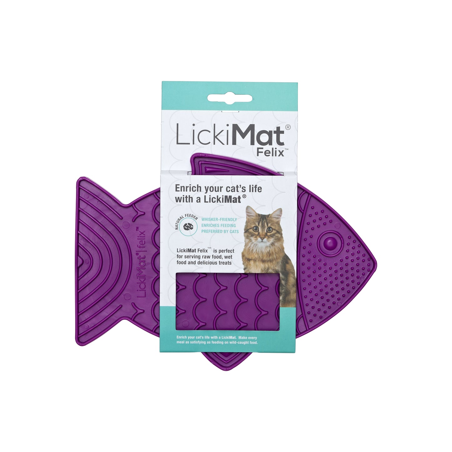 LickiMat Felix Cat Purple