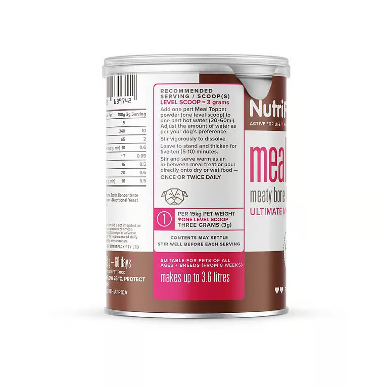 NutriFlex Gravy Meal Topper 180g TUB - Bone Broth for Dogs
