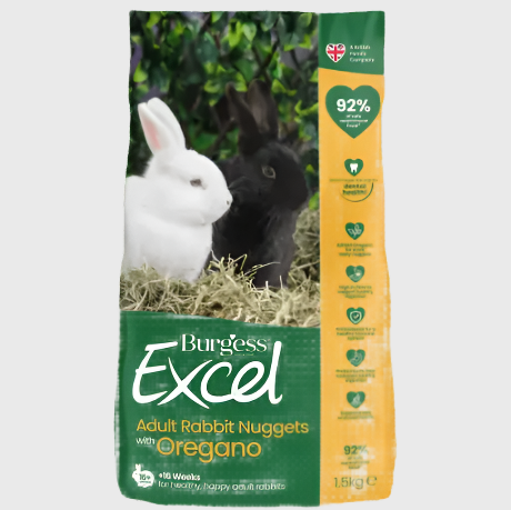 Excel Adult Rabbit Nuggets with Oregano 1.5Kg