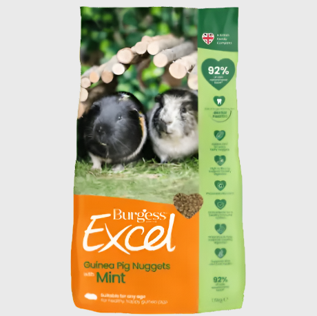 Excel Guinea Pig Nuggets with Mint 1.5kg