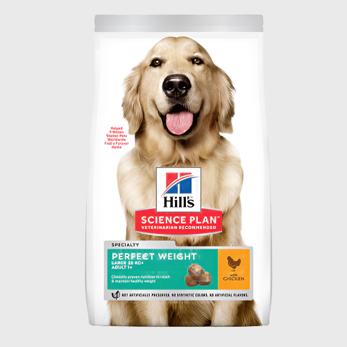Hill's Science Plan Adult Perfect Weight Large Breed Dry Dog Food Chicken Flavour-12Kg