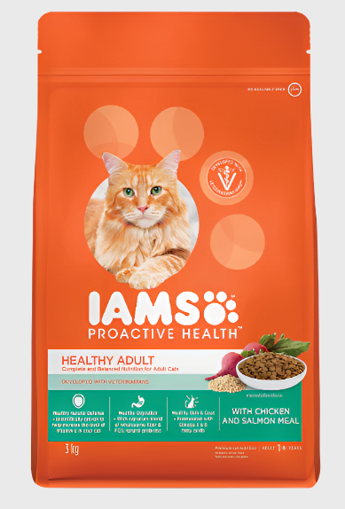 Iams Cat Dry with Chicken and Salmon Meal Adult