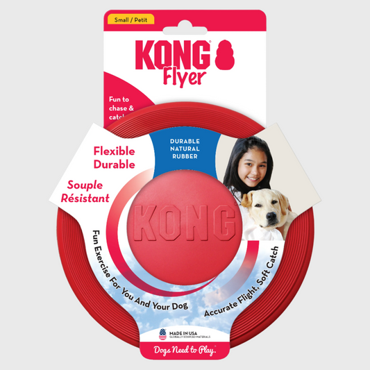 Kong Classic - Red Rubber Flyer