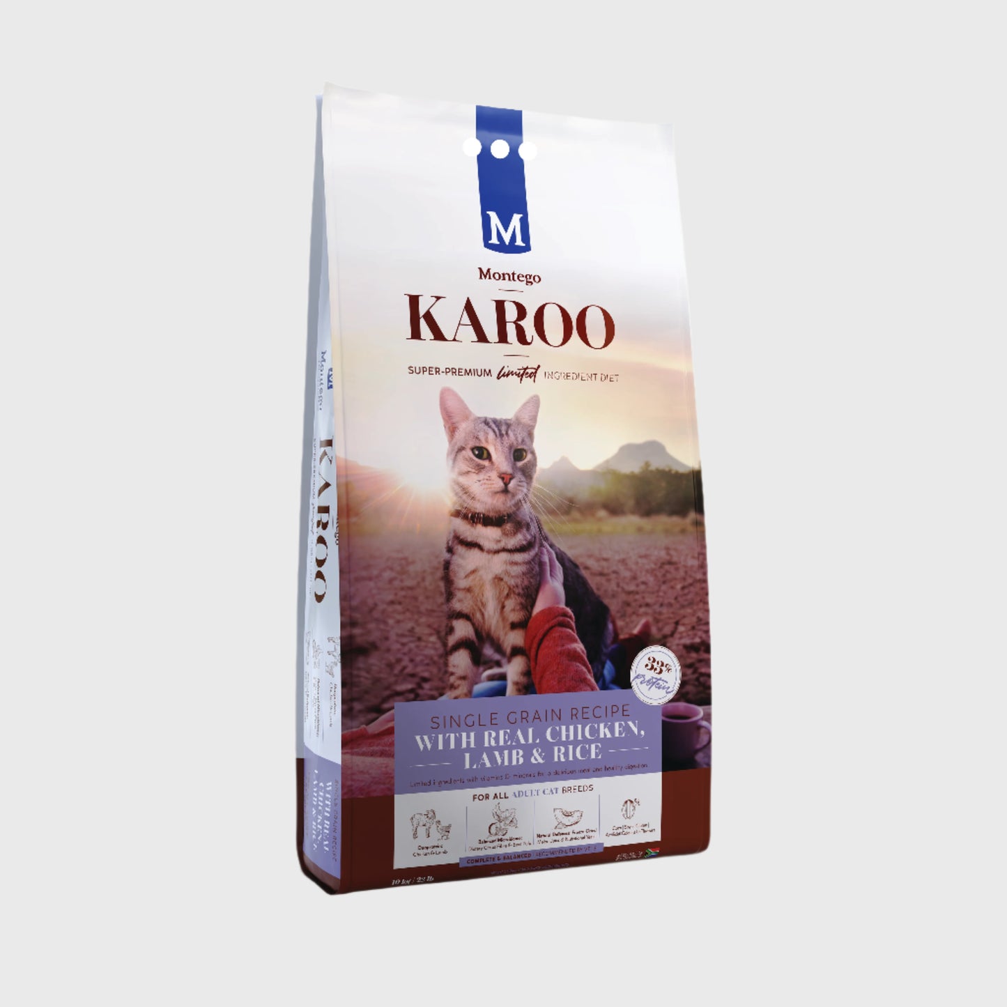 Montego Karoo Dry Cat Food Adult Cat Chicken and Lamb